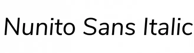 Nunito Sans Italic  Fuentes Gratis Descargar