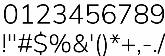 Nunito Sans Light Font OTHER CHARS