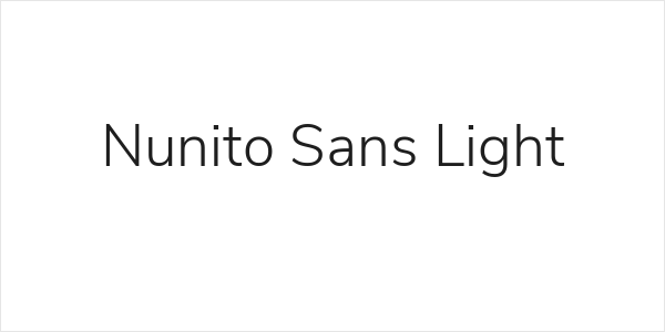 Nunito Sans Light Logo