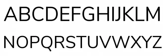 Nunito Sans Regular 字体 大写