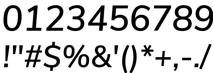 Nunito Sans SemiBold Italic Font OTHER CHARS