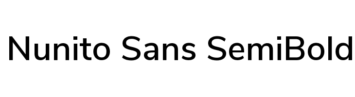 Nunito Sans SemiBold Font