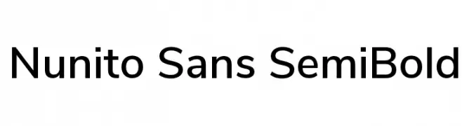 Nunito Sans SemiBold  Fuentes Gratis Descargar