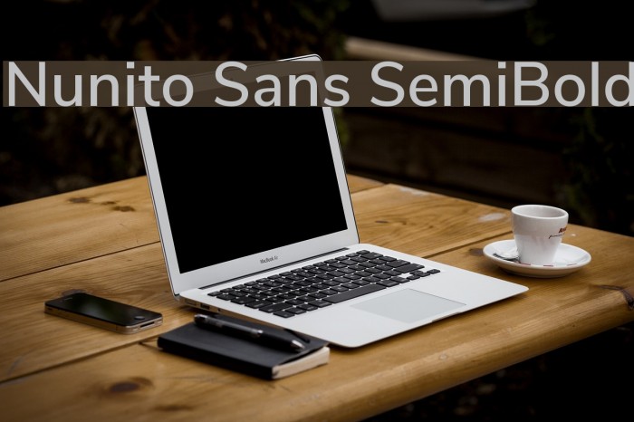 Nunito Sans SemiBold Font examples