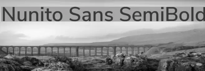 Nunito Sans SemiBold Font examples