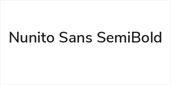 Nunito Sans SemiBold Logo