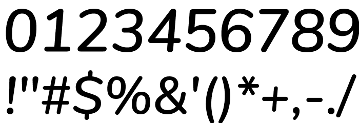 Nunito SemiBold Italic Font OTHER CHARS