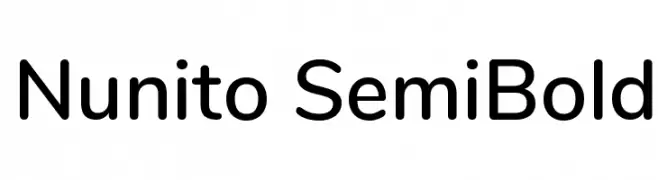 Nunito SemiBold  フリーフォントのダウンロード