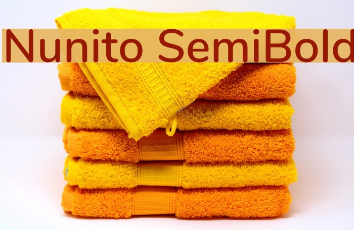 Nunito SemiBold Font examples