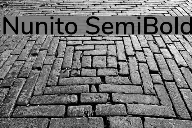 Nunito SemiBold Font examples