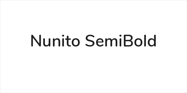 Nunito SemiBold Logo