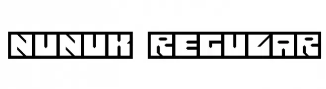 Nunuk Regular Caratteri
