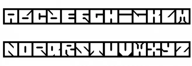 Nunuk Regular Caratteri MAIUSCOLE