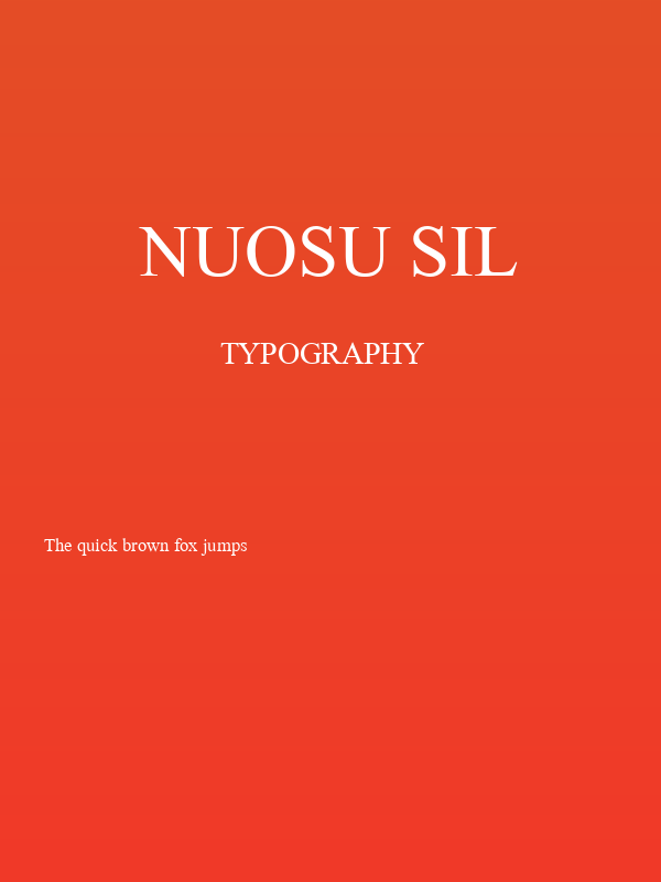 Nuosu SIL Poster