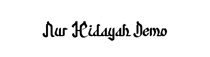Nur Hidayah Demo  免费字体下载