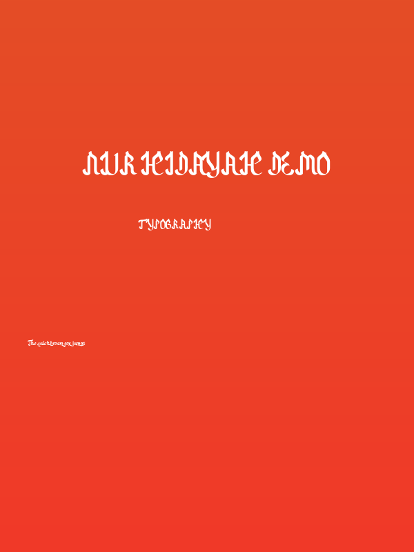 Nur Hidayah Demo Poster