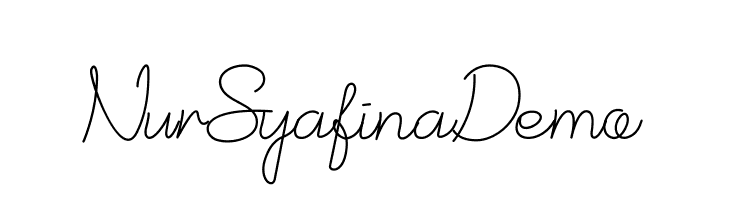 NurSyafina Demo  baixar fontes gratis