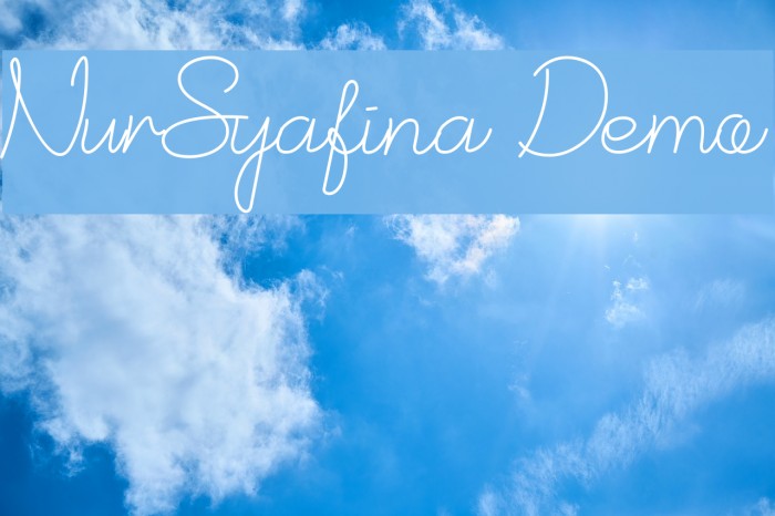 NurSyafina Demo Font examples