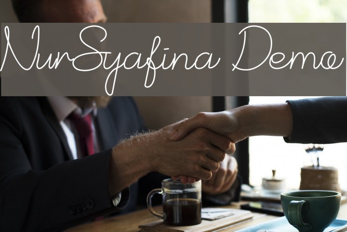 NurSyafina Demo Font examples