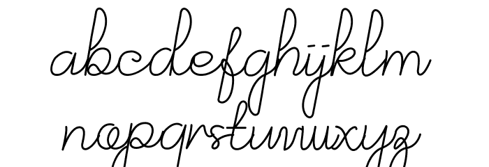 NurSyafina Demo Font LOWERCASE