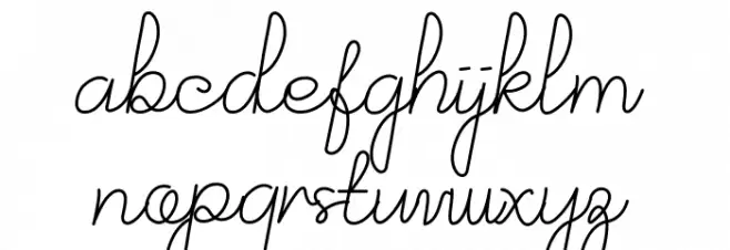 NurSyafina Demo Schriftart Kleinbuchstaben