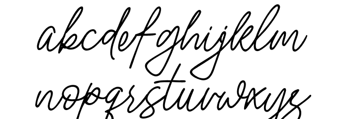 Nura Asyifa Font LOWERCASE