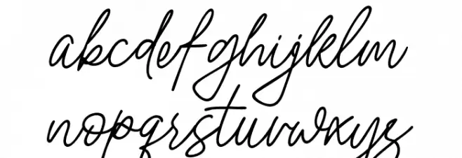 Nura Asyifa Schriftart Kleinbuchstaben