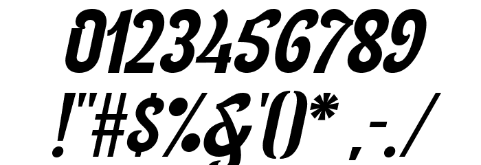 NuragaDemo Regular Font OTHER CHARS