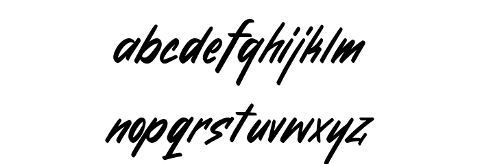 Nurani Demo Version Font LOWERCASE