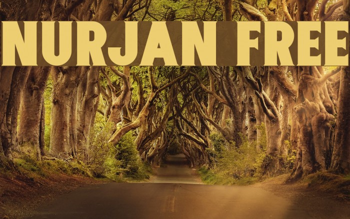 Nurjan Free Font examples