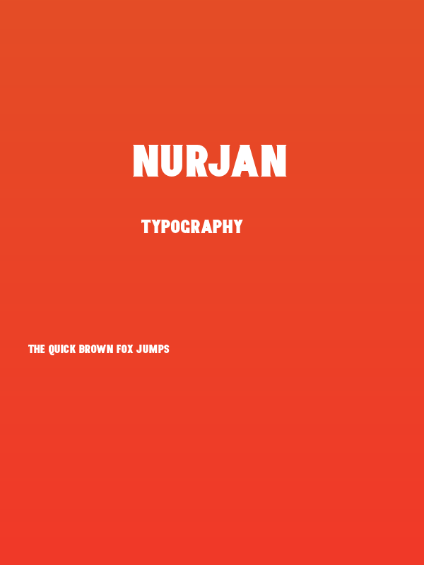 Nurjan Poster