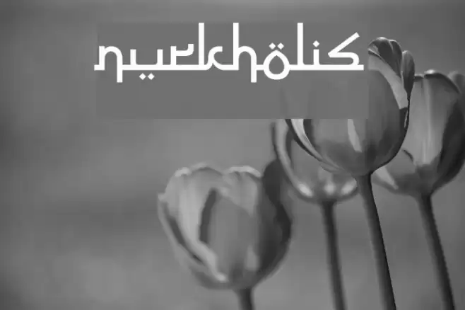 Nurkholis Font examples