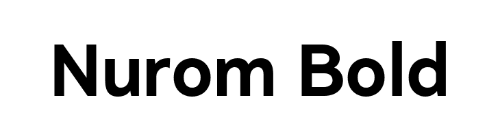 Nurom Bold  免费字体下载