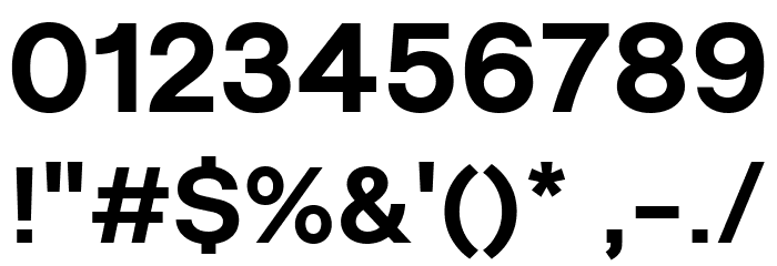 Nurom Bold Font OTHER CHARS