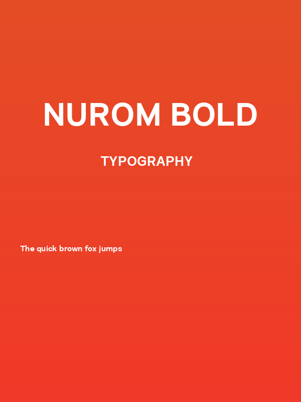 Nurom Bold Poster