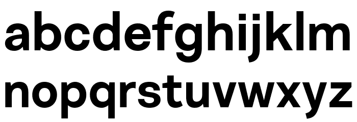 Nurom Bold Font LOWERCASE