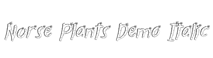 Nurse Plants Demo Italic Шрифта