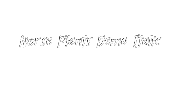Nurse Plants Demo Italic Logo