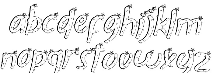 Nurse Plants Demo Italic Font LOWERCASE