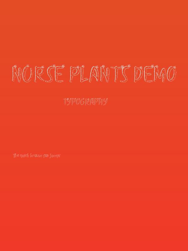 Nurse Plants Demo Poster