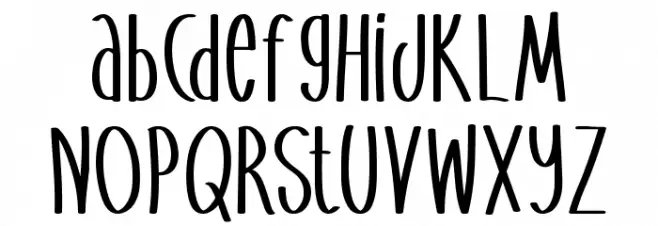 Nurture Happiness Font LOWERCASE