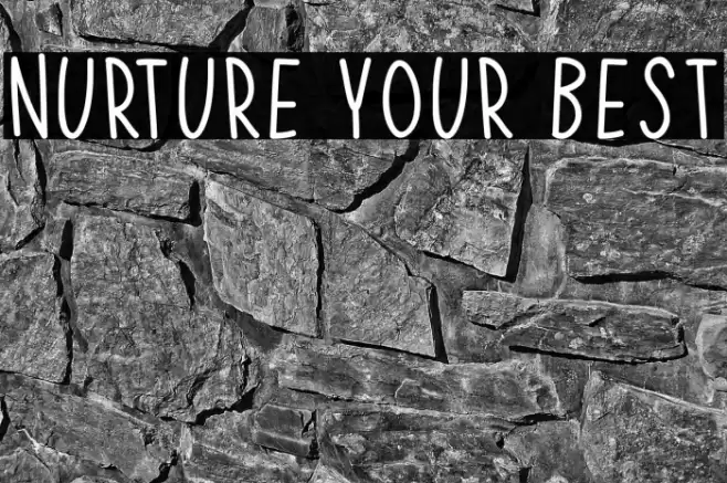 Nurture Your Best Font examples