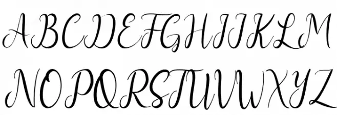 Nurul Script Schriftart Groß