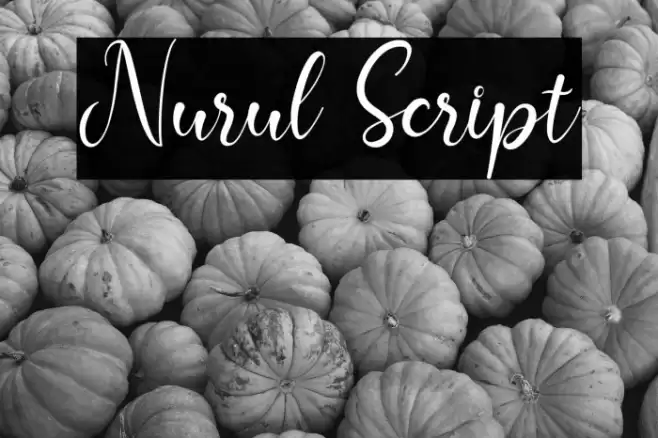 Nurul Script Font examples