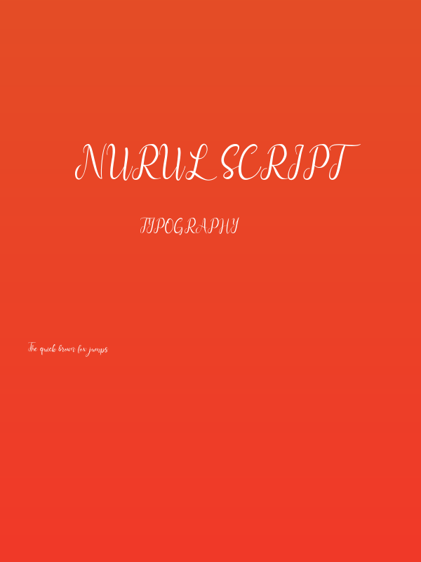 Nurul Script Poster