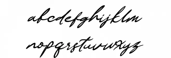 Nusaline 字体 小写