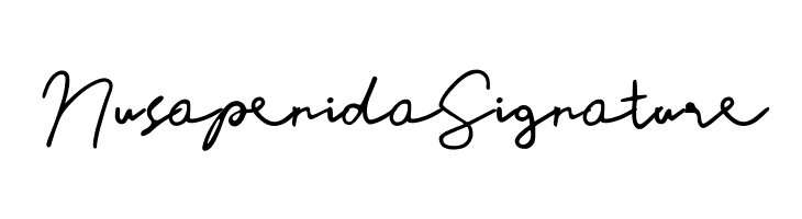 Nusapenida Signature  لخطوط تنزيل