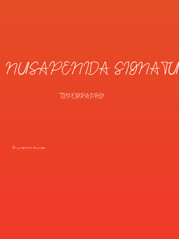 Nusapenida Signature Poster