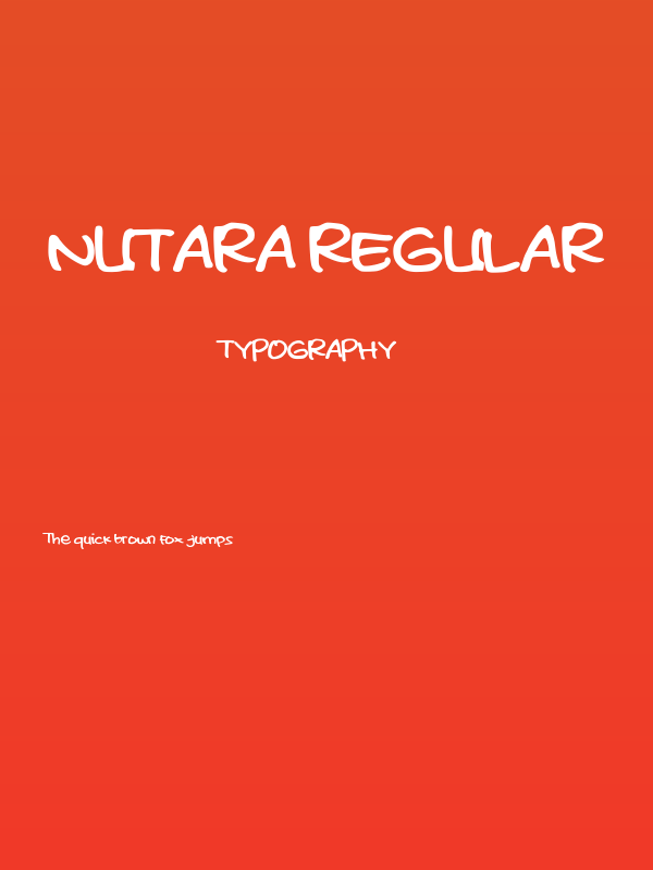 Nutara Regular Poster