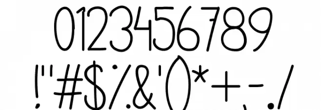 NutmegOriginal Font OTHER CHARS